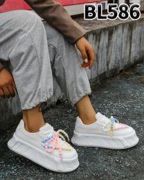 buty sportowe wiązane damskie (36-41/12P)