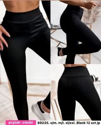 Spodnie Leginsy Damskie Bambus (S-XL, 12szt)