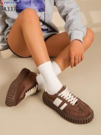 buty sportowe wiązane damskie (36-41/12P)