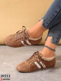 buty sportowe wiązane damskie (36-41/12P)