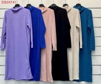 Sukienka damska na długi rękaw-Włochy (uniwersalny/6szt)