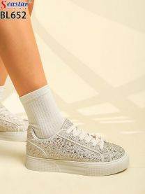 buty sportowe wiązane damskie (36-41/12P)