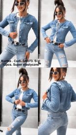 Kurtki jeansowe damskie (S-XL/12szt)