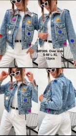 Kurtki jeansowe damskie (S-XL/12szt)