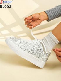 buty sportowe wiązane damskie (36-41/12P)