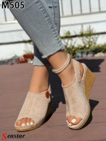 Sandały na koturnie (36-41/12P)