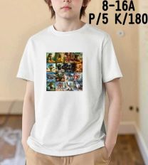 Bluzki chłopięce na krótki rękaw (8-16LAT/10szt)