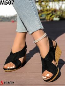 Sandały na koturnie (36-41/12P)