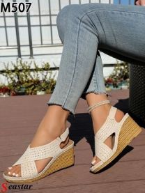 Sandały na koturnie (36-41/12P)