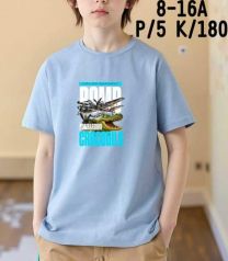 Bluzki chłopięce na krótki rękaw (8-16LAT/10szt)