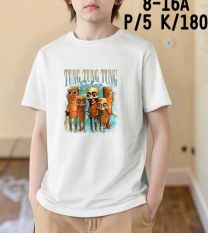 Bluzki chłopięce na krótki rękaw (8-16LAT/10szt)