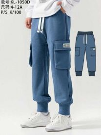 Spodnie bojówki chłopięce (4-12LAT/10szt)