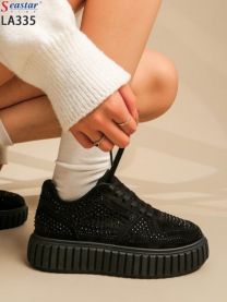 buty sportowe wiązane damskie (36-41/12P)