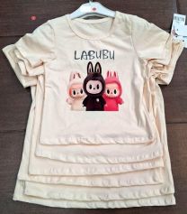 Bluzka dziewczęca krótki rękaw (4-14lat/6szt)