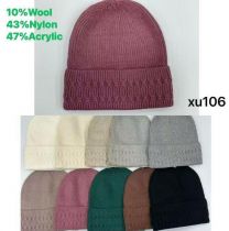 Czapki damskie Jesień Zima (uniwersalny/12szt)