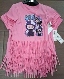 Bluzka dziewczęca krótki rękaw (4-14lat/6szt)