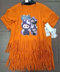 Bluzka dziewczęca krótki rękaw (4-14lat/6szt)