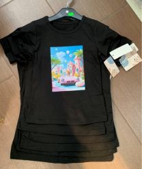 Bluzka dziewczęca krótki rękaw (6-16lat/6szt)