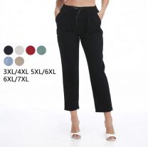 Spodnie materiałowe damskie (3-7XL/15szt)