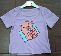 Bluzka dziewczęca krótki rękaw (4-14lat/6szt)