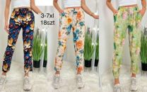 Spodnie alladynki damskie (3-7XL/18szt)