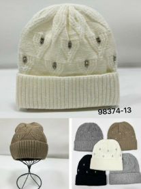 Czapki damskie Jesień Zima (uniwersalny/12szt)