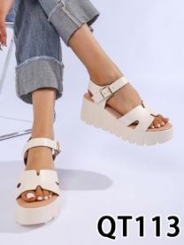 Sandały na koturnie (36-41/12P)