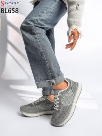 buty sportowe wiązane damskie (36-41/12P)