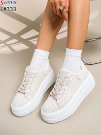 buty sportowe wiązane damskie (36-41/12P)