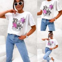 Bluzka damska na krótki rękaw-Włochy (uniwersalny/6szt)