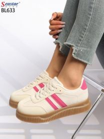 buty sportowe wiązane damskie (36-41/12P)