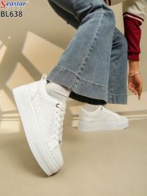 buty sportowe wiązane damskie (36-41/12P)