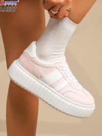 buty sportowe wiązane damskie (36-41/12P)