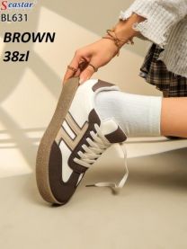 buty sportowe wiązane damskie (36-41/12P)