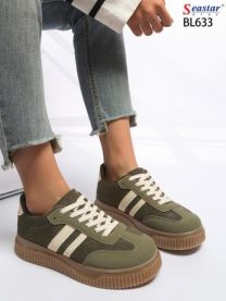 buty sportowe wiązane damskie (36-41/12P)