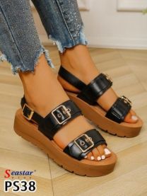 Sandały na koturnie (36-41/12P)