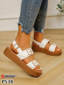 Sandały na koturnie (36-41/12P)