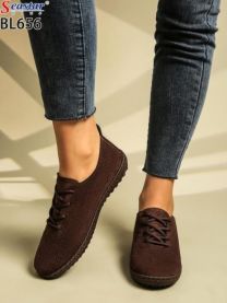 buty sportowe wiązane damskie (36-41/12P)