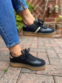 buty sportowe wiązane damskie (36-41/12P)