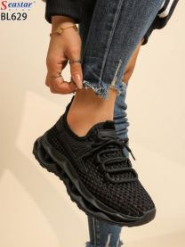 buty sportowe wiązane damskie (36-41/12P)