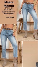 Spodnie jeansy damskie (XS-XL/12szt)