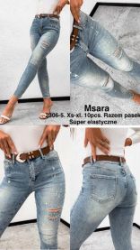 Spodnie jeansy damskie (XS-XL/10szt)