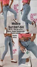 Spodnie jeansy damskie (26-31/10szt)