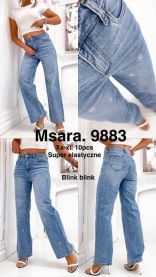 Spodnie jeansy damskie (XS-XL/10szt)