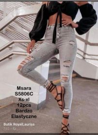 Spodnie Jeansy damskie (XS-XL/12szt)