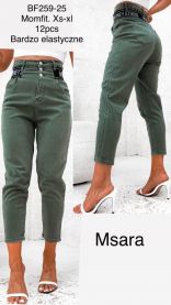 Spodnie Jeansy damskie (XS-XL/12szt)