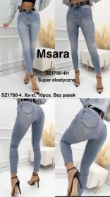 Spodnie jeansy damskie (XS-XL/10szt)