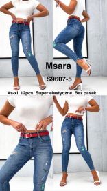 Spodnie jeansy damskie (XS-XL/12szt)