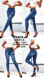 Spodnie jeansy damskie (XS-XL/12szt)