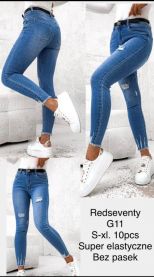 Spodnie jeansy damskie (S-XL/10szt)